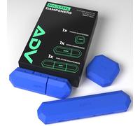 ADV Tennis Dampener with Custom Feel, Racket Shock Absorber to Reduce Vibration and Stay on The Racket, Engineered Poly-Silicone Tennis Racket Dampener, Blue, Variety 3-Pack…