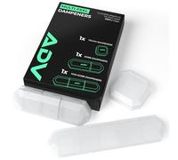 ADV Tennis Vibration Dampener - Set of 3 - Ultimate Shock Absorbers for Racket and Strings - Premium Quality, Durable, and 100% Reliable - Poly-Silicone Material Technology (Crystal)