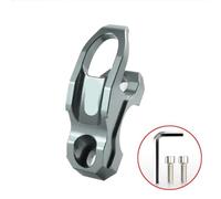 ADV150 ADV160 ADV350 Motorcycle Helmet Holder Bracket Clamp Hook Hanger Accessory Compatible With Various Modified Bikes(Titanium)