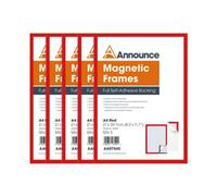 Advance Announce Magnetic Frames A4 Red (Pack Of 5) Aa07542
