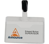 Announce Visitor Name Badge 60x90mm (Pack of 25)