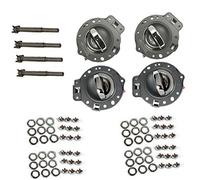 ADVANCE IGNITION Upgraded Inside Inner Door Handle Compatible With Jeep Commander 2006-2010 Gray and Chrome 4PCS 2006 2007 2008 2009 2010