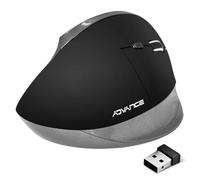 ADVANCE - VERTICAL + WIRELESS Mouse - Vertical - USB - 2400 DPI - 6 Buttons and One Scroll Wheel