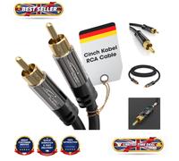 Advanced 1.5m RCA Cable - Shielded Male-to-Male for Clear Audio and Video
