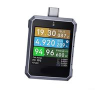 Advanced 240w Power Analyzer Featuring 20-bit For Adc Chip For 7-digit Resolution Voltage Current Measurement And Data Logging Black
