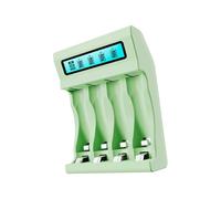 Advanced 4 Slot Chargers for 2A 3A 1.5V Rechargeable Batteries with LCD Display Overcharge Protections Charging Adapter Multiple Slot Battery Chargers for Rechargeable Lithium Battery with LCD C