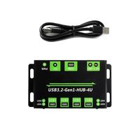 Advanced 4 Way USB 3.2 Hubs With External Power Current Protections For Various Devices Fast Speed Expansion