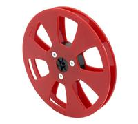 Advanced 5" tape reel design for stability featuring flange six-hole configuration of open tape