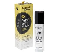 Advanced 98% Snail Mucin Serum 100ml - Anti Aging, Hydrating, Glowing, Hyaluronic Acid, Vitamin B3, Green Tea & Aloe Vera Benjamin Button Clear 100ml