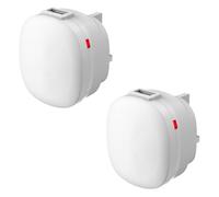Advanced Accessories 2.1 Amp UK Mains Charger Plug 2 Pack, with Top USB-A Port And LED Indicator Light - For iPhones, Android, Samsung, Smartphones, Tablets, Laptops, And More