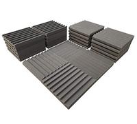 Advanced Acoustics 12" (305mm) Sawtooth Acoustic Studio Foam Treatment 24 Tile Pack 0.60 NRC Covering 24sqft (2.23m2)