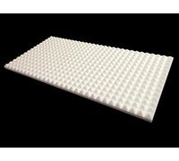 Advanced Acoustics Mel-Acoustic Pyramid 40mm White Melamine Acoustic Foam Panel 600x1200