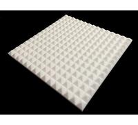 Advanced Acoustics Mel-Acoustic Pyramid 40mm White Melamine Acoustic Foam Panel 600x600