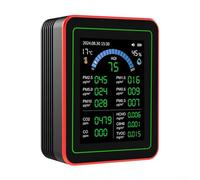 Advanced Air Monitoring Device with 2 8 Inch Display for Real Time PM, TVOC, and Humidity Data Analysis (White)