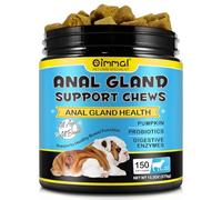 Advanced Anal Gland Support for Dogs,150PCS Functional Digestive Treats Fibre Supplement,Support Healthy Bowel Function,Gut Health, Sensitive Tums with Pumpkin Puree-13.2oz / Beef Flavor