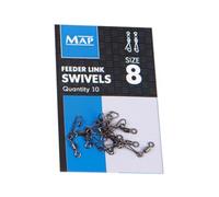 Advanced Angling Solutions Ltd Map Feeder Link Swivels Size 8
