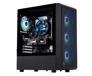 ADVANCED BATTLESTATIONS ABS Stratos Ruby High Performance Gaming PC - AMD Ryzen 7 5700X - GeForce RTX 4060 Ti 8G - 32GB DDR4 3200MHz - 1TB M.2 NVMe SSD - ASR5700X4060TI8G