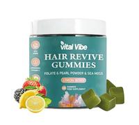 Advanced Biotin Hair Growth Vitamins - Hair Skin and Nails Vitamins for Women - Biotin Supplement 5000 mcg - Folate, Sea Moss & Pearl Powder - Supports Thicker, Fuller Hair - Vegan, 60 Gummies