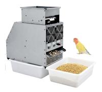 Advanced Bird Seed Cleaner and Grain Winnowing Machine, Stepless velocity adjustment Shell Splitter, Industrial Grade Stainless Steel Separator with High Torque Motor