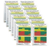 Advanced Blackjack Strategy Cards, Set Of 12