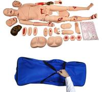 Advanced Burn Model First Aid Trauma Training Simulation Burn Mannequin 25pcs/set Internal organs Anatomy Manikin Real Simulation Dummy for Nursing Training,Male