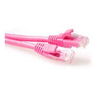 Advanced Cable Technology CAT6A UTP 3m Network Cable RJ-45, Male/Male, Gold, 10/100/1000Base-T(X) Pink
