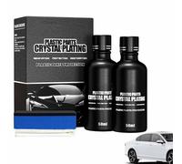 Advanced Car Crystal Plating Agent, Car Plastic Plating Refurbishing Agent, Crystal Coating for Car Plastic Parts, Car Interior Plastics Restore, Black Trim Restorer Automotive (2pcs)