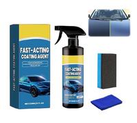 Advanced Car Quick-acting Coating Agent Spray, 2025 New 3 in 1 High Protection Quick Effect Coating Agent for Car, Car Scratch Wax Polish Spray Waterless Wash, Oil Film Emulsion Glass Cleaner