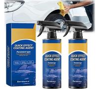 Advanced Car Quick-acting Coating Agent Spray, 2Pcs Car Coating Spray, 120ml Quick Effect Coating Agent, Advanced Ceramic Spray Coating, Multi-Functional Coating Renewal Agent for Cars, Motorcycles