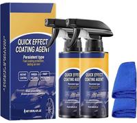 Advanced Car Quick-Acting Coating Agent Spray, 3 in 1 High Protection Quick Car Coating Spray, Advanced Ceramic Sprays Coatings, Multi-Functional Coating Renewal Agent Polish for Cars, Motorcycles (2)