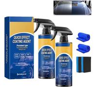 Advanced Car Quick-Acting Coating Agent Spray, 3 in 1 High Protection Quick Car Coating Spray, Multi-Functional Coating Renewal Agent for Cars, Restore Car Shine and Long-Lasting Protection (2Pcs)