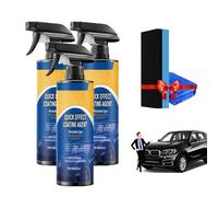 Advanced Car Quick-Acting Coating Agent Spray,Quick Effect Coating Agent for Car, Multi-Purpose Oil Film Emulsion Glass Cleaner for All Models, Waterless Wash,Easy to Use (3PCS)