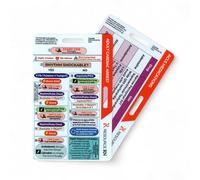 Advanced Cardiac Life Support (ACLS) Badge Buddy - 2-Card Set | Quick Reference Guide for Emergency & Critical Care | Horizontal & Vertical Compatible