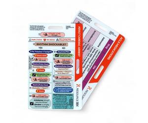 Advanced Cardiac Life Support (ACLS) Badge Buddy - 2-Card Set | Quick Reference Guide for Emergency & Critical Care | Horizontal & Vertical Compatible