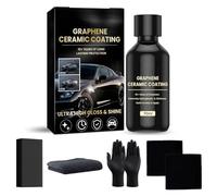 Advanced Ceramic Coating For Cars - Ceramic Auto Detailing Kit - 10+ Years Of Long Lasting High Gloss - Super Hydrophobic, Anti-Scratch, Car Sealant Protection - Easy To Apply After Washing - 70ML