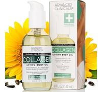 Advanced Clinicals Collagen Lifting Body Oil with Vitamin C, Vitamin E fo neck, decollete, upper arms, thighs 3.8 fl.oz. (112ml)