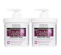 Advanced Clinicals Collagen Peptides Body Lotion & Face Moisturizer | Peptide Infused Collagen Lotion For Women & Men Helps Improve Look Of Crepe