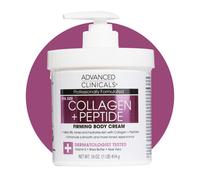 Advanced Clinicals Collagen Peptides Body Lotion & Face Moisturizer | Peptide Infused Collagen Lotion For Women & Men Helps Improve Look Of Crepey Ski