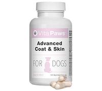 Advanced Coat & Skin Remedy for Dogs | Supplement Formulated for Dry, Itchy Skin or Dull Coats | Rich in Flaxseed Oil & Biotin | 120 Sprinkle Capsules for Fussy Pets | UK Manufactured