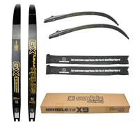 Advanced Competitive Bow Limbs Archery Recurve Bow Limbs ILF Takedown Bow Limbs 16/44lbs with Bow Limbs Bag for Hunting and Shooting (34 lbs, 68 inch)