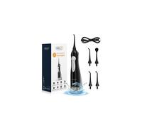 Advanced Cordless Water Flosser - USB Rechargeable, IPX7 Waterproof, 3 Modes, 3 Jet Tips + Tongue Scraper, 300ml Tank for Teeth, Braces & Bridges