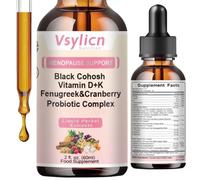 Advanced Cortisol Reducing Supplement for Stress Balance | Cortisol Cleanse for Weight Loss | Ashwagandha, Black Cohosh, Probiotic & Vitamin D & K - Hormone Balance & Menopause Support, 60ml