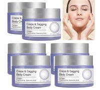 Advanced Crepey Skin Firming Cream for Neck, Chest, Arms & Legs - Retinol Body Lotion with Collagen, Anti-Aging Moisturizer to Tighten Sagging Skin & Reduce Wrinkles, All Skin Types (6PCS)