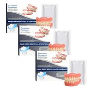 Advanced Customized Full Denture Set, Dentures Kit, Silicone Reline Denture Set, Silicone Dentures Set,Soft and Comfortable (3pcs)