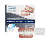 Advanced Customized Full Denture Set, Silicone Reline Denture Set, Whitening Trays, Cleaner for Denture, Upper/Lower Set for Men/Women, Comfort-Fit for Daily Wear (1Pcs)