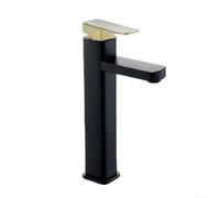 Advanced Digital Faucet with Temperature Display for Convenient Water Management (Black Gold high)