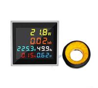 Advanced digital meter for voltage current power frequency with intelligent chip and continuous data saving for electrical system analysis (300V)