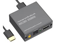 Advanced Digital Visual Link Sound Divider Changes Data to 3.5mm Connector and Light for Crisp 3840x2160 At 60Hz Transfer Sound Extractor