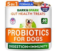 Advanced Dog Probiotics for Gut Health - Made in the UK - Pre, Post & Probiotic Treats - Dogs Digestive Health Sensitive Tums Support - All Breeds & Ages - Probiotics for Dogs (60 Ct)