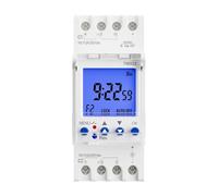 Advanced Double Channel Timer Switches Rails Mounted Switches For Accurate Electrical Scheduling In Homes & Businesses Office Equipment Management